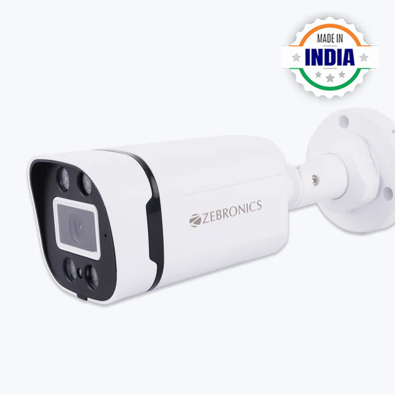 ZEBRONICS Zeb 5MP HD CCTV Camera | 4 white led for color night vision | CMOS Image Sensor Security Camera