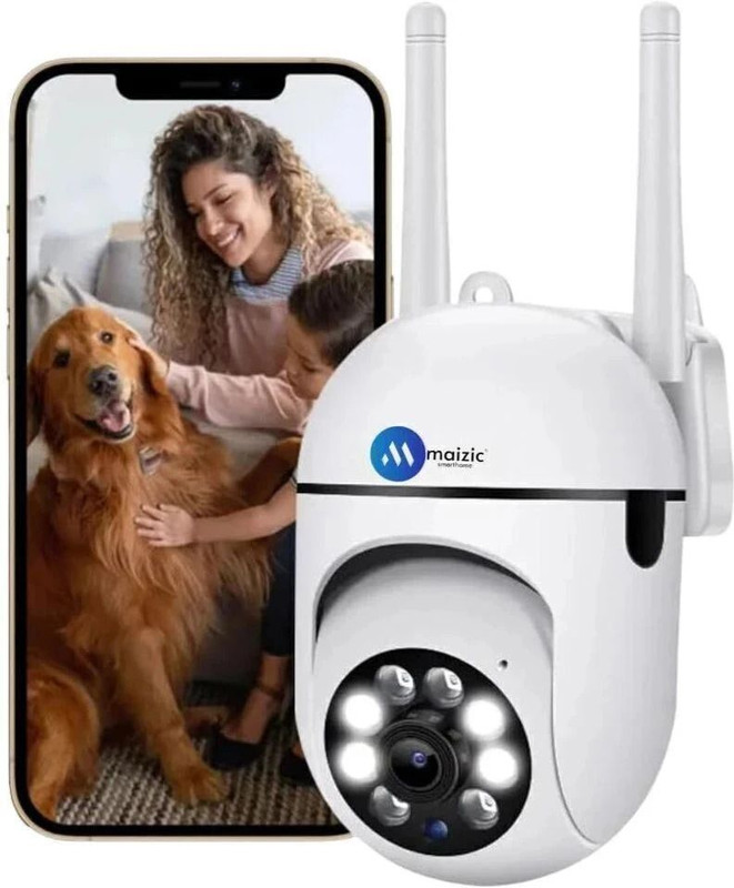 Grousale 3 MP FHD WiFi Indoor Mini Fox PTZ Color Night Vision, 360 View, Alarm, Motion Security Camera(1 Channel)