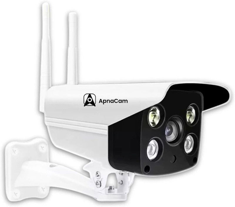 ApnaCam 5MP FHD 4G SIM Card Outdoor Waterproof Colorful Night Vision Audio Bullet CCTV Security Camera(1 Channel)