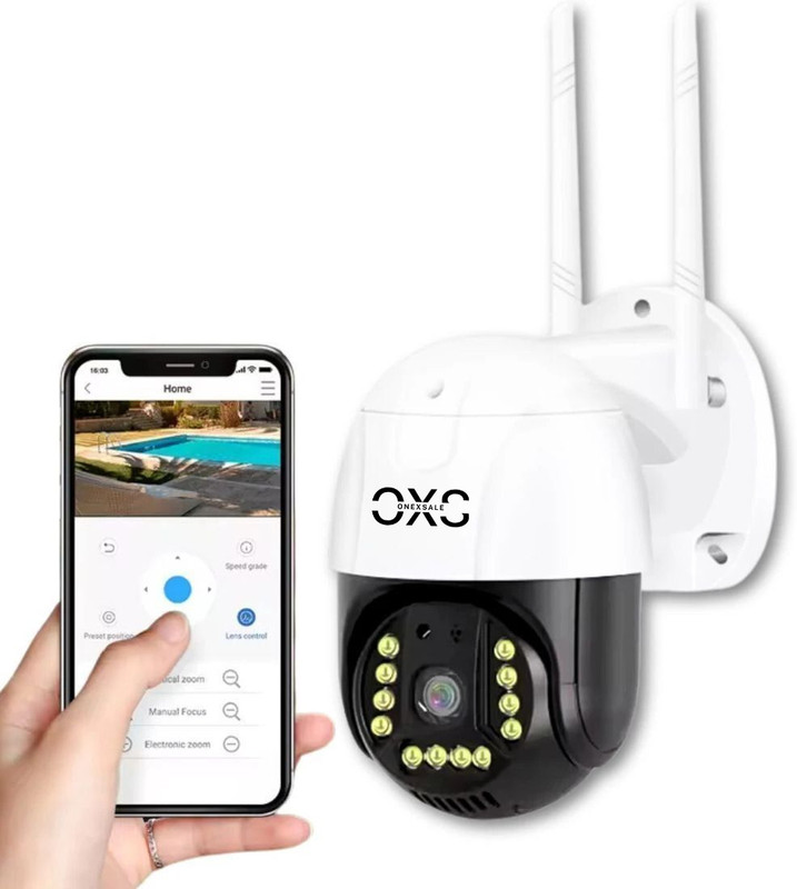 OneXsale 5MP 4G Wireless CCTV Night Vision Motion Alerts, SD & Sim Card Support Security Camera(1 Channel)