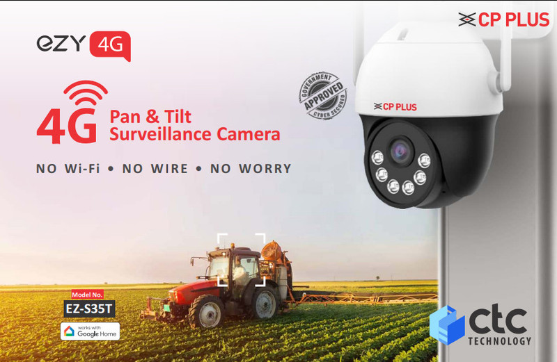 CP PLUS CP Plus EZ-S35T Security Camera(Micro SD card (up to 256GB) GB, 1 Channel)
