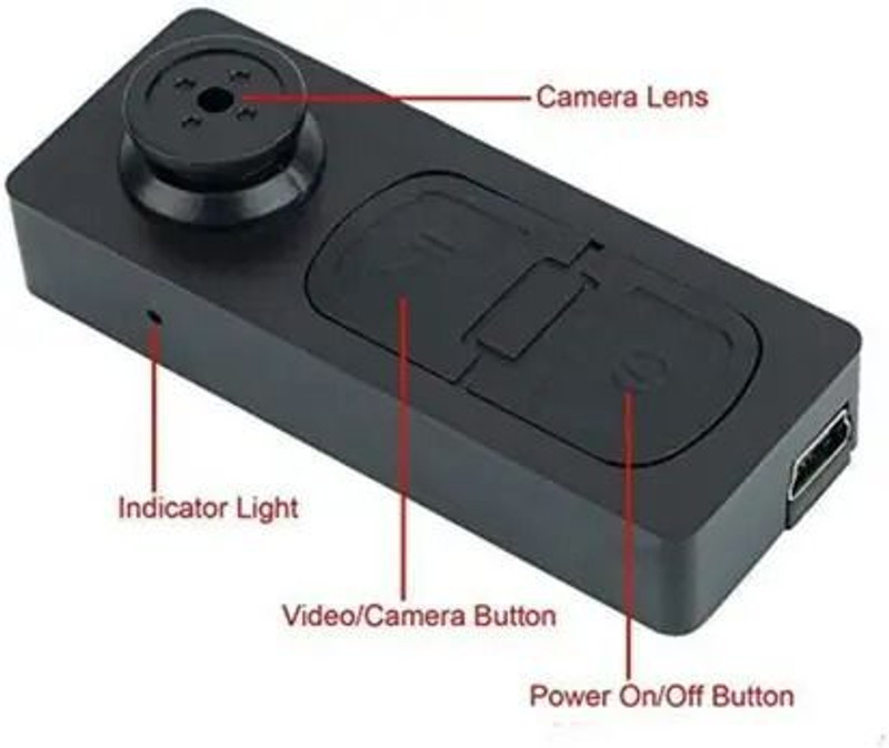 SNARIYOVSN Button Camera Portable HD Audio Video Recorder Model 9 Spy Camera(32 GB, 1 Channel)