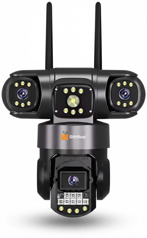 GiftNow 12+8+8MP 4G Sim Based PTZ Control 10x Zoom Two Way Audio Night Vision CCTV Security Camera(1 Channel)