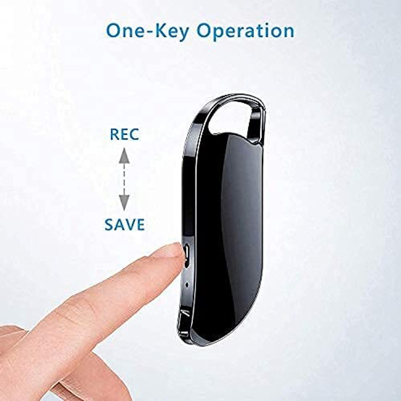 SNARIOVSN Smars Key Chain Voice Recorder with 32GB Inbuilt Memory Hd 4k Voice Activated 32 GB Voice Recorder(0 inch Display)