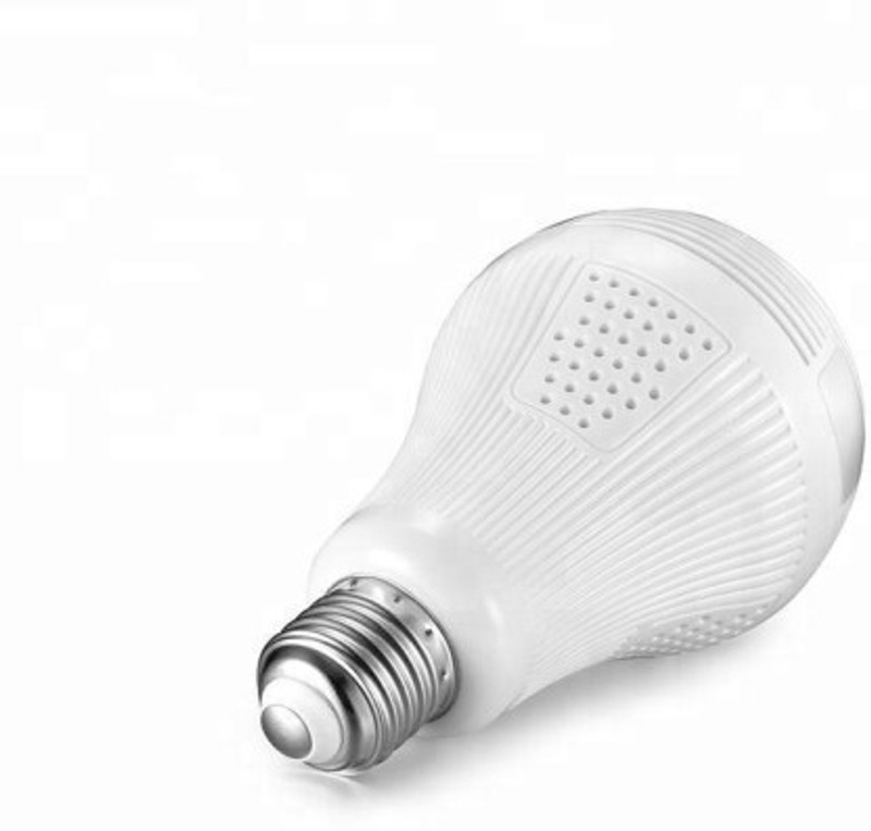SKY HUB Wi-Fi bulb Camera VR 1080P LED FishEye smart Home Phone lamp hidden Light Camera Spy Camera(1 Channel)