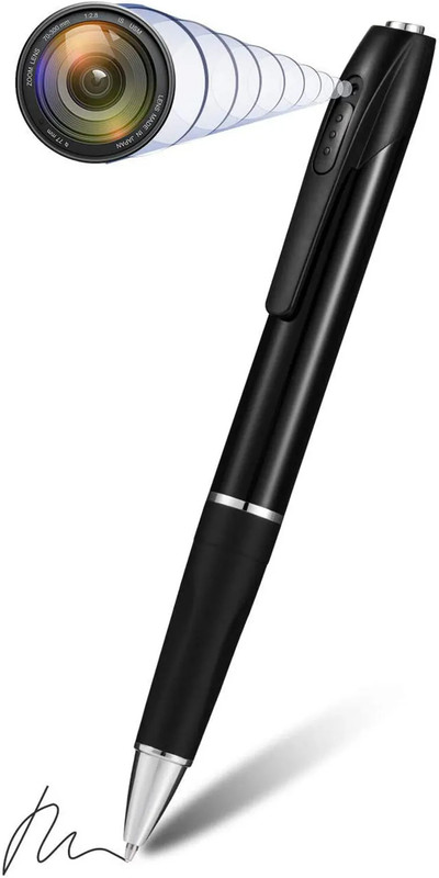 Bzrqx Mini Security HD 1080P Hidden Camera Pen Portable Multifunctional Writing Pen Mini Camera Sports and Action Camera(Black, 12 MP)