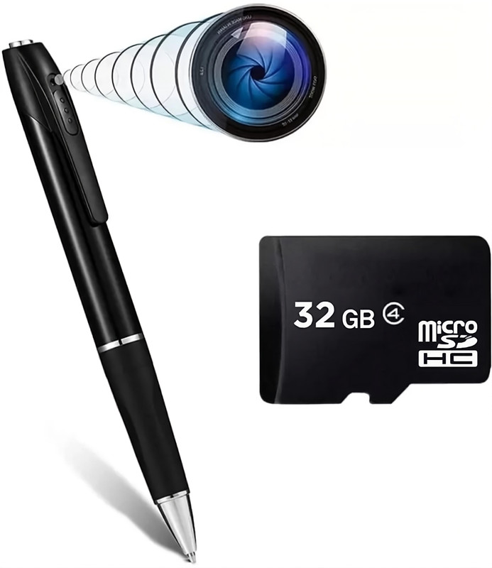 Orantech Pen Camera Spy 1080P HD Audio Video Recorder With 32GB Memory Card & User Video Security Camera(32 GB, 1 Channel)