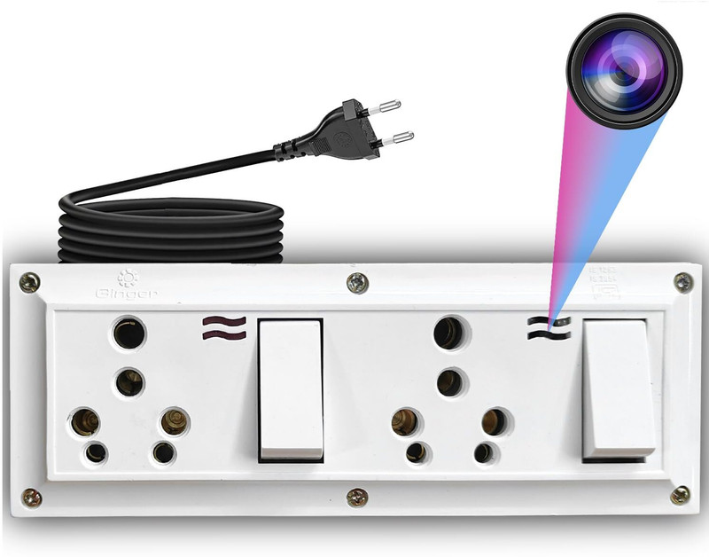 Vinni 2025 WiFi 1080P HD Modular Switch Board with Live Support Up to 32GB MicroSD Card Sports and Action Camera(White, 5 MP)