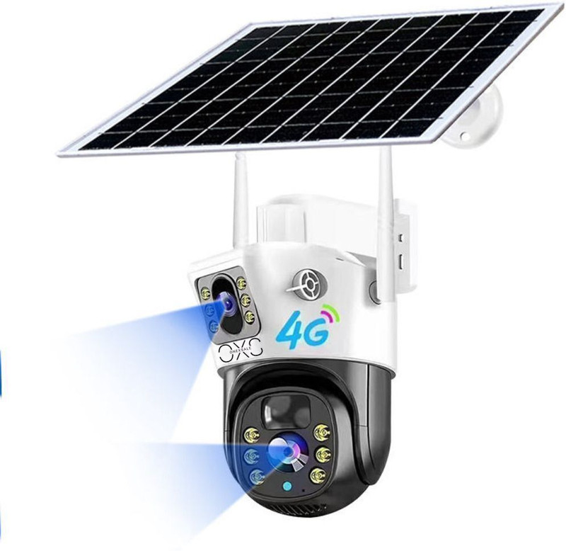 OneXsale 12+12MP FHD Solar Dual Lens 2in1 Wireless 4G For Home & Office CCTV Security Camera(Support Upto 128 GB, 1 Channel)