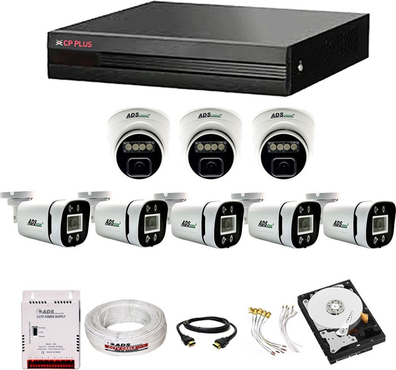 CP PLUS 8CH. Hybrid DVR, 3D/5B CAMERA COLOUR VU NIGHT VISION, AUDIO With 1TB HDD Security Camera(1 TB, 8 Channel)