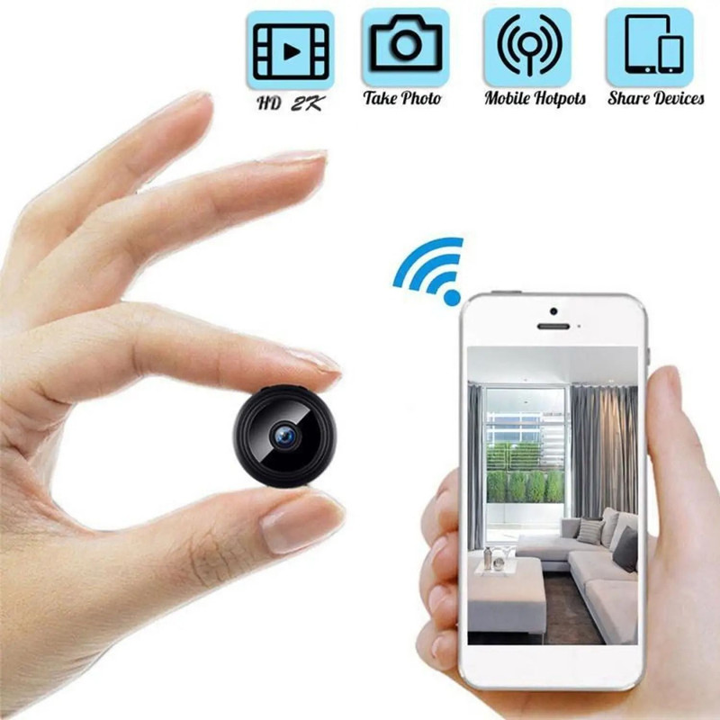 PERAMISYM Spy Ip CCTV Mini Wireless Security Cam with Motion Detection for Shop & Office Spy Camera(32 GB, 1 Channel)