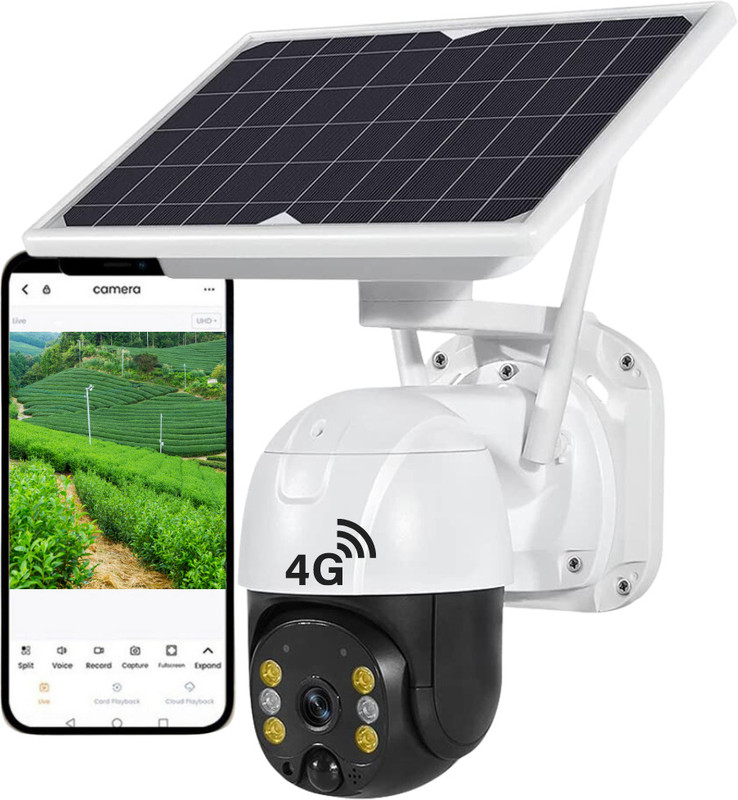 Maizic Smarthome 2 MP Solar Camera 2 Way Audio Night Vision Motion Detector Live View Security Camera(8 Channel)