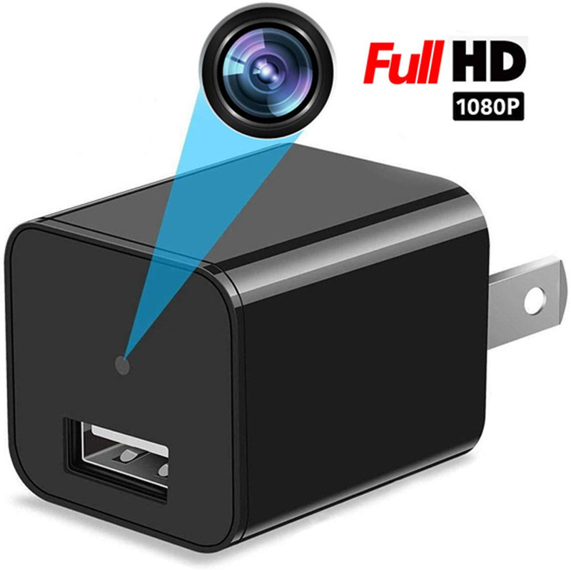 SNARIYOVSN Mini USB Charger Nanny Spy Camera, Support 128GB SD Card (Not Included) Security Camera(64 GB, 2 Channel)