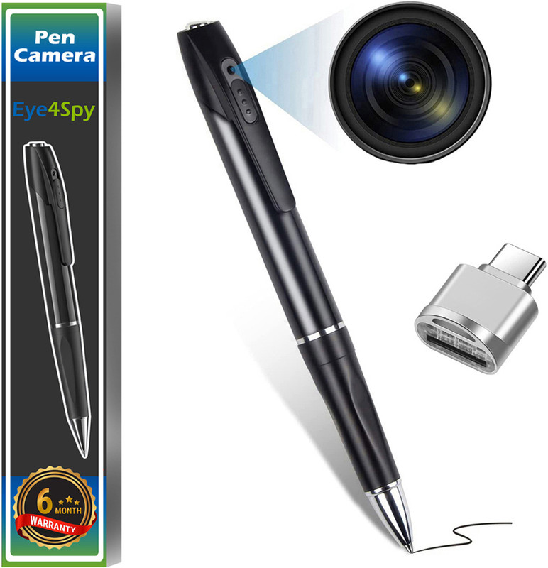 Eye4spy Spy Pen Camera – 1080P Full HD Hidden Camera | Rechargeable Battery Security Camera(256 GB, 1 Channel)