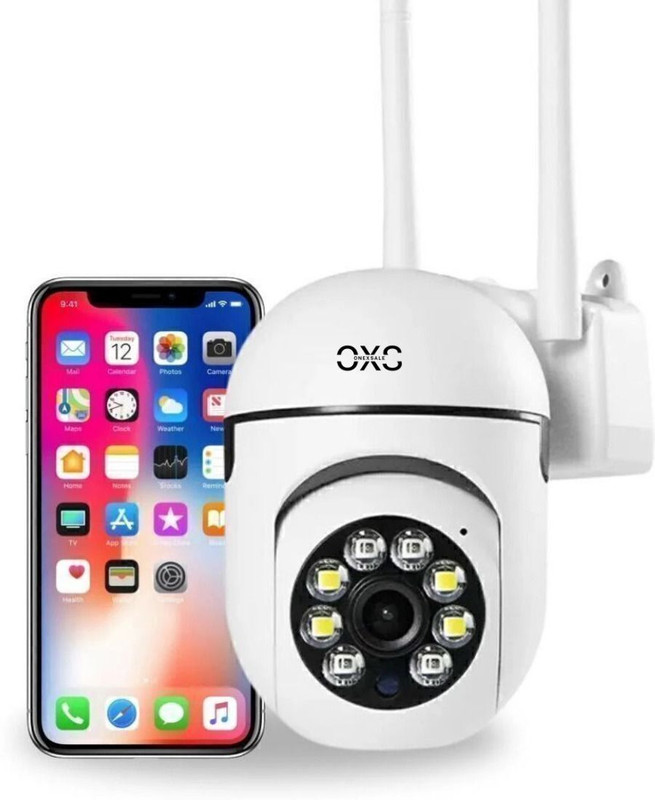 OneXsale 4MP FHD WiFi Mini PTZ360°Live View Alarm TwoWay Audio CCTV For Home Security Camera(Support Upto 128 GB, 4 Channel)