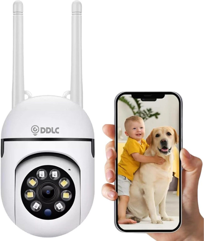 DDLC 2M 360 Degree Watch Live Streaming Smart Wi-fi Wireless V380 Pro App IP CCTV Security Camera(6 Channel)