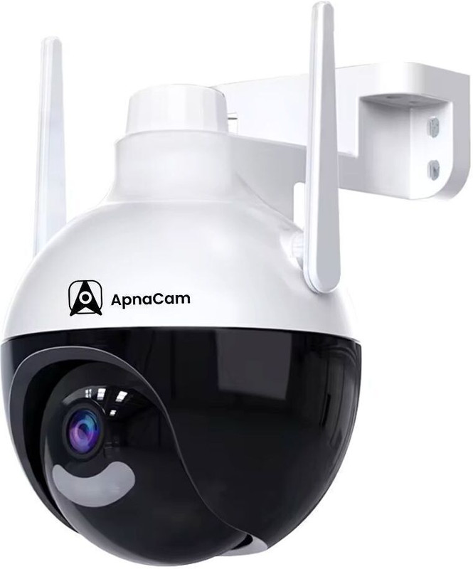 ApnaCam 5MP FHD PTZ WiFi Camera Ai Alert Color Night Vision 2-Way Audio 360° Outdoor Security Camera(128 GB, 1 Channel)