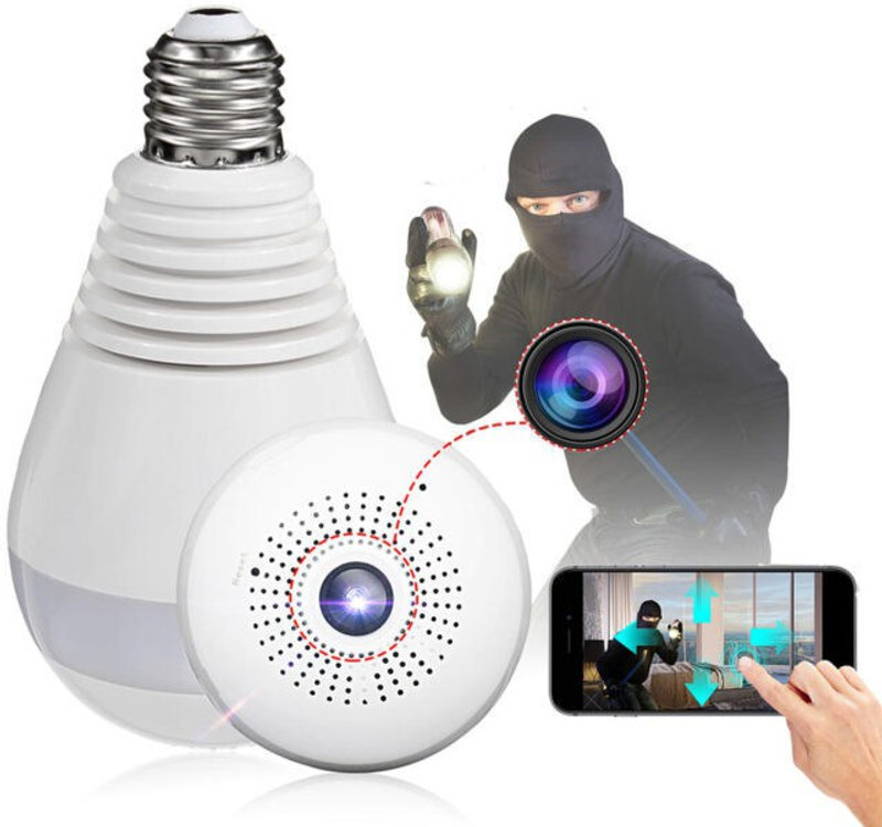 AVOIHS Bulb Full HD 1080P Wireless WiFi IP Home CCTV Night Vision Camera Two Way Audio Security Camera(64 GB, 1 Channel)
