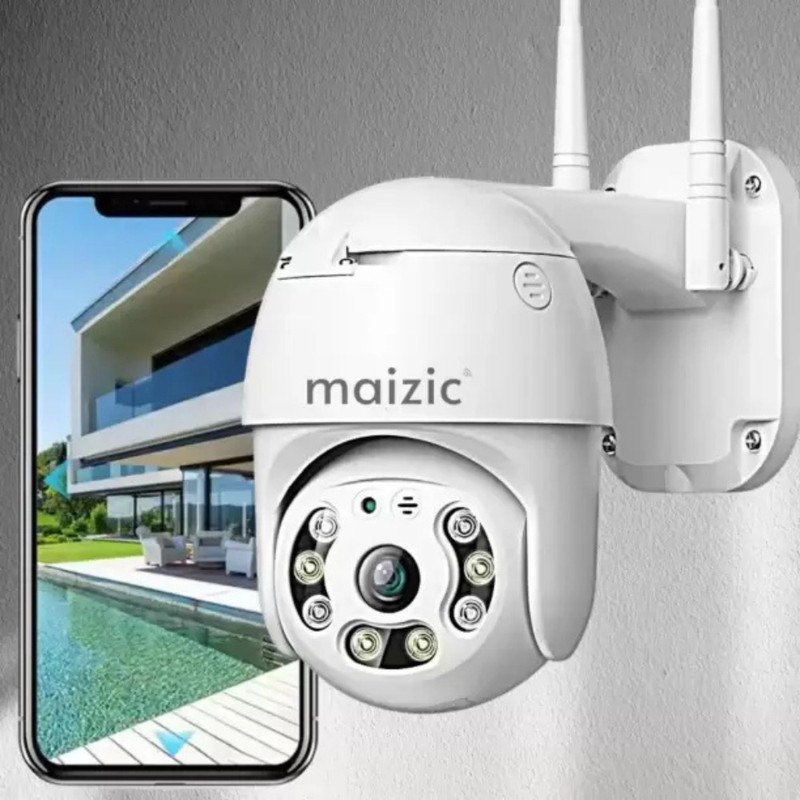 Maizic Smarthome 1080p wifi PTZ 2-way Audio Night Vision Alarm Motion Alert SD card support Security Camera(1 Channel)