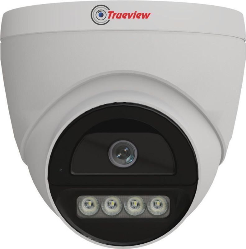 Trueview 2MP Full HD Dome CCTV Camera with Dual Light, Mobile Remote View, and Alerts Security Camera(1 Channel)