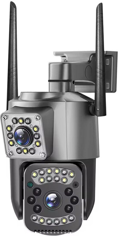 TiMUR Wi-Fi dual 8+8 mp camera cctv 4K Teo way audio ko Security Camera(128 GB, 2 Channel)