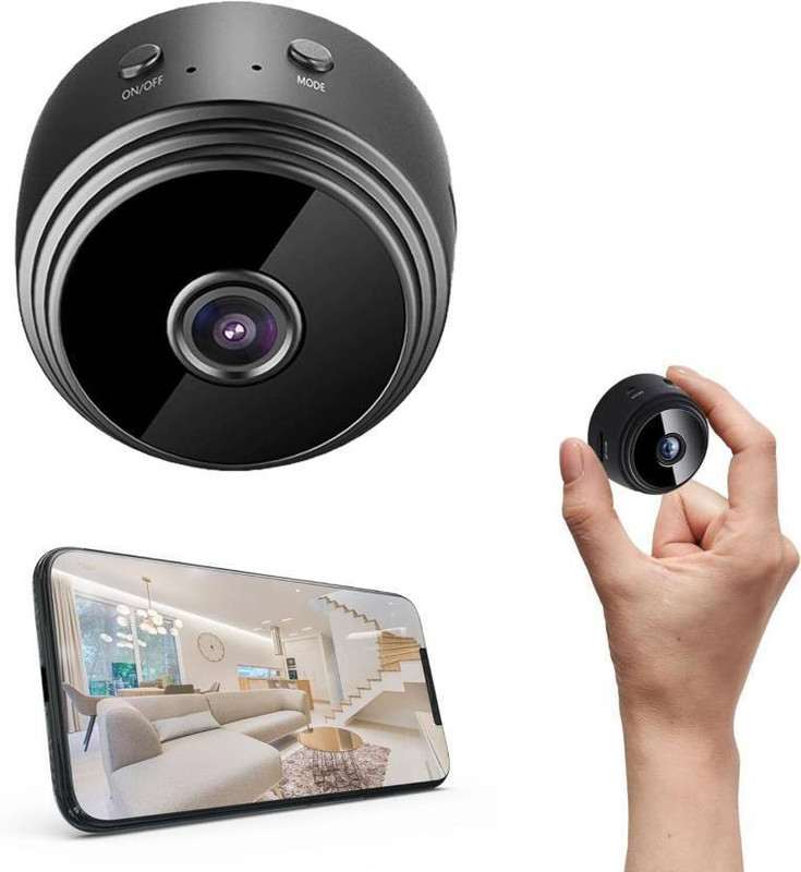 Ducncon Mini Smart WiFi Camera 1080P Wireless Surveillance Portable Night Vision Security Camera(64 GB, 1 Channel)