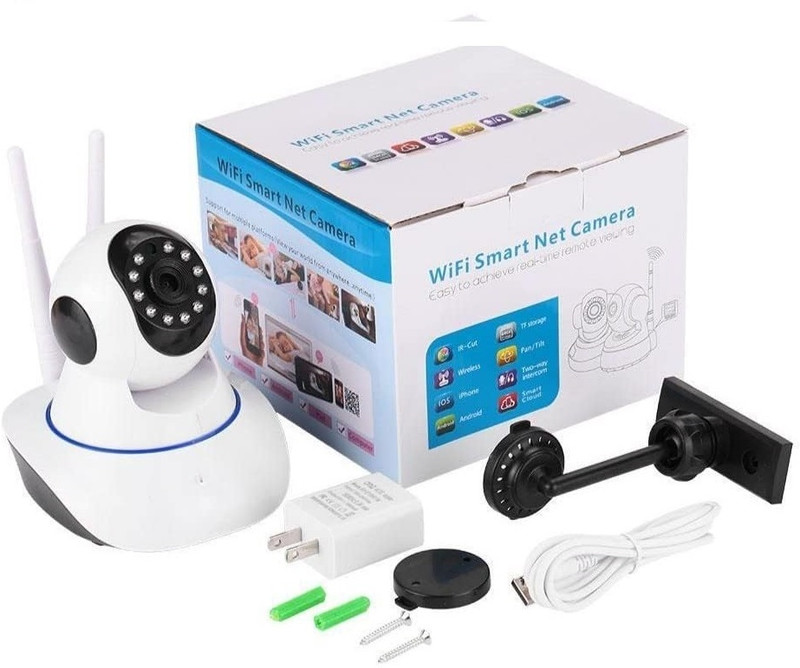 SKY HUB V380 HD CCTV Wireless Wifi IP Security Camera Dual Antenna Live View Security Camera(128 GB, 1 Channel)