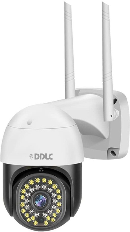 DDLC Weatherproof IP66 2-Way Audio WiFi Plugin Surveillance for Home Rotate 360° Tilt Security Camera(1 Channel)