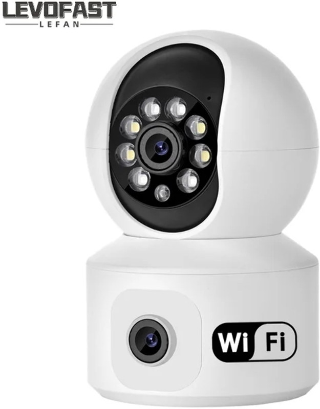 lookcam dual lens with 2way audio WiFi connectivity 2camera v480 pro application Security Camera(128 GB, 2 Channel)