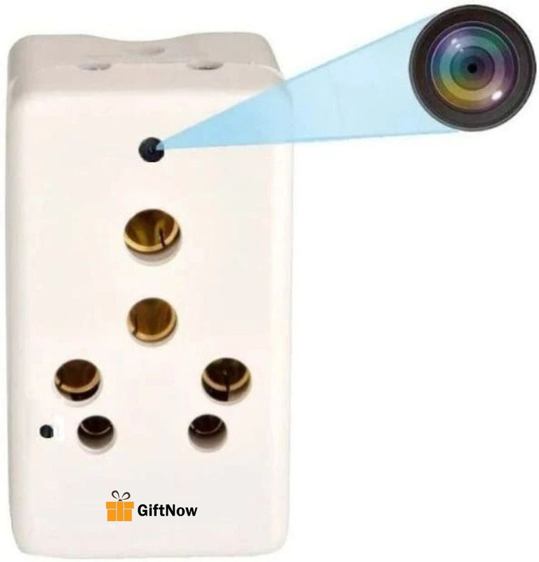 GiftNow WIFI Multi Plug Hidden | 1080P Full HD, Motion Detection, Night Vision Security Camera(1 Channel)