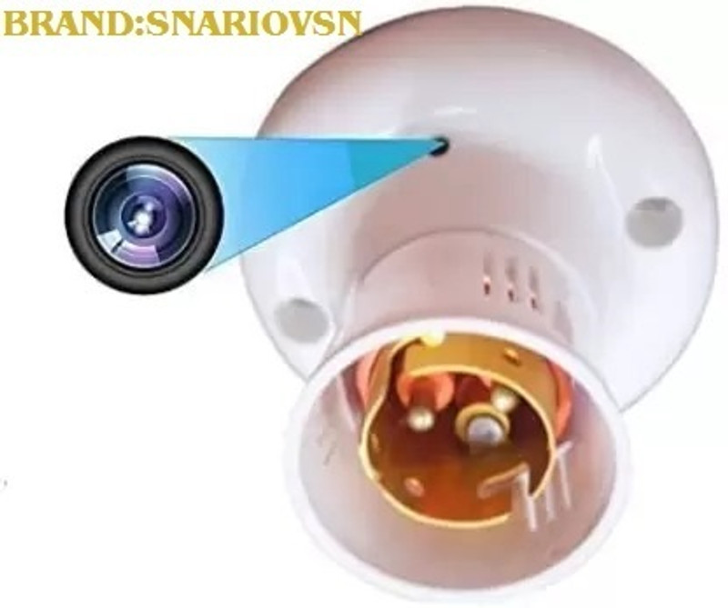 PERAMISYM Bulb Holder Camera cctv ptz baby spy 1080p wifi hideen soket HD Spy Camera_5 Security Camera(64 GB, 1 Channel)