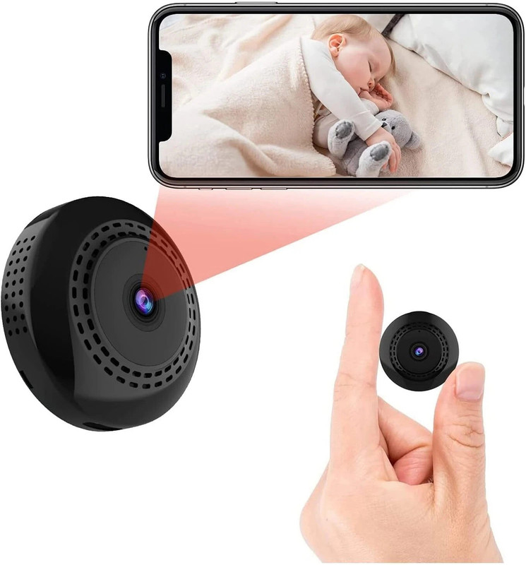 favone V380 Mini WiFi Full HD Spy IP Camera Hidden Wireless long battery backup Security Camera(NO GB, 2 Channel)