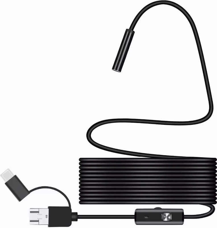 Right Gear 3 in1 USB Endoscope, Boroscope, Snake Inspection Video Camera. Security Camera(1 Channel)