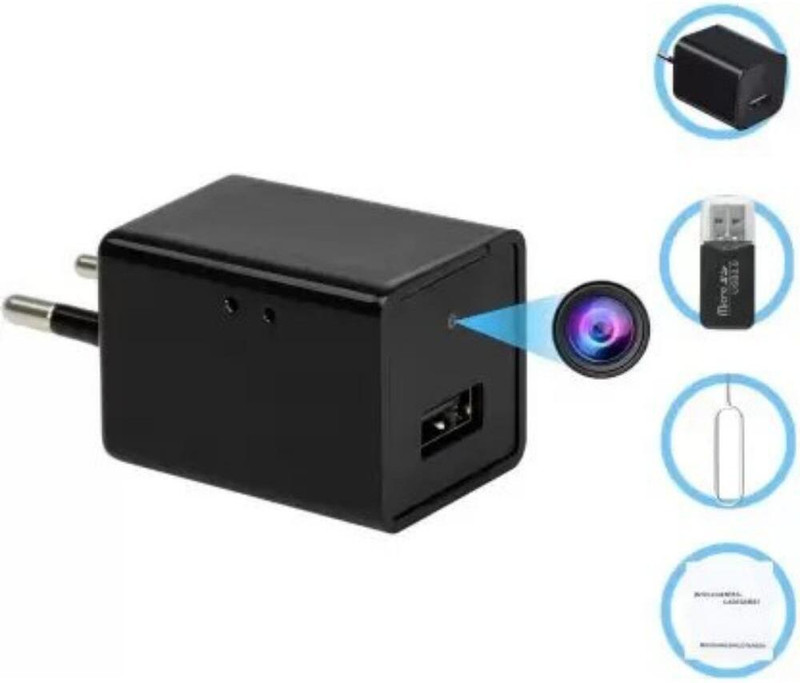 PERAMISYM Wifi 1080P USB Charger Type Camera spy hidden Security Camera(64 GB, 2 Channel)