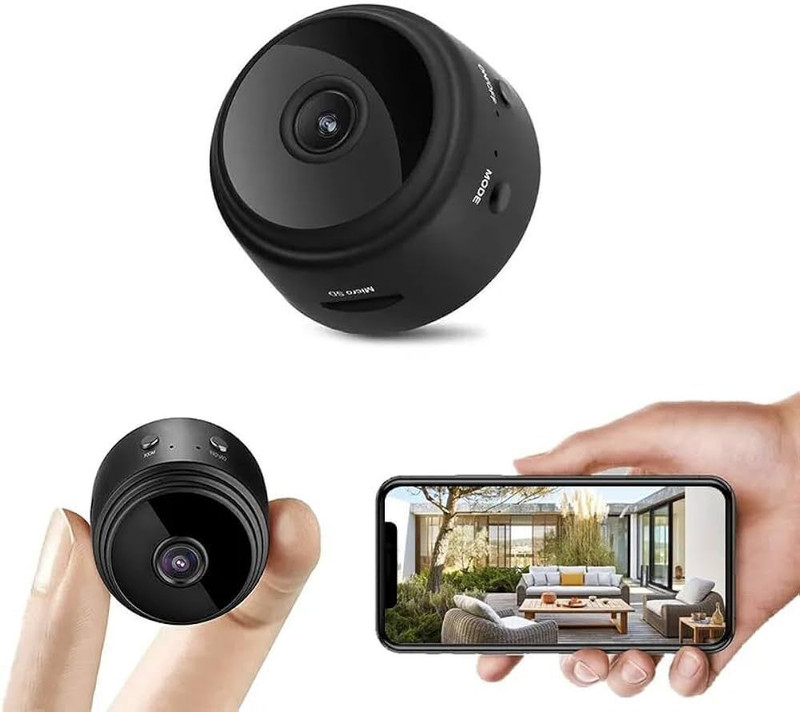 SNARIOVSN Magnetic Spy WiFi Camera Hidden 1080P Nanny Audio Video Live Security Camera(64 GB, 2 Channel)