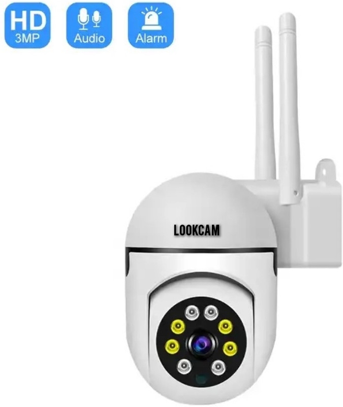 lookcam Full HD Wi-fi Wireless CCTV Security IP Indoor 360 Degree Camera 1080p Motion Security Camera(128 GB, 2 Channel)