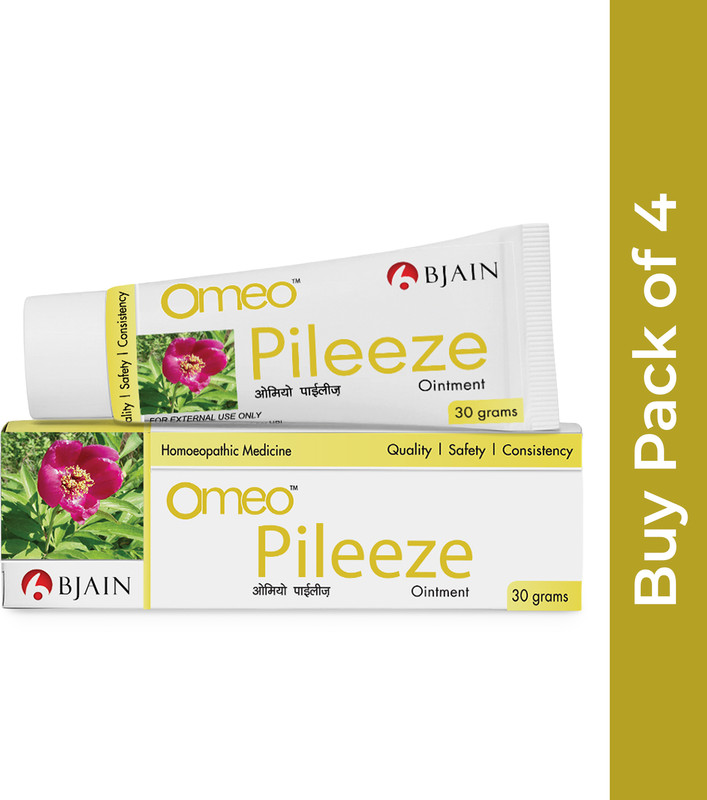 Bjain Omeo Pileeze | Homeopathic Piles Relief for Pain & Itching Tablets(25 g)