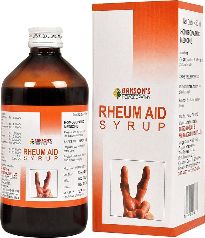 Bakson's Homoeopathy Rheum Aid Syrup(115 ml)