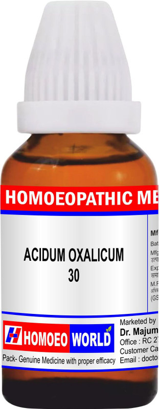 DR. MAJUMDER HOMOEO WORLD ACIDUM OXALICUM 200 Dilution(30 ml)