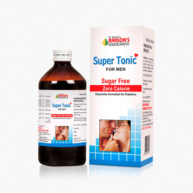 Bakson's Homoeopathy SUPER TONIC (SUGAR FREE) Syrup(450 ml)