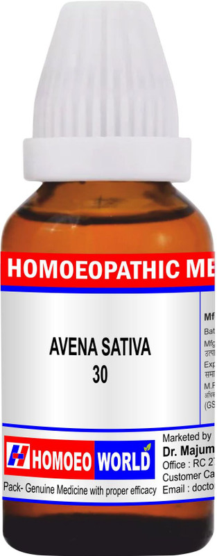 DR. MAJUMDER HOMOEO WORLD AVENA SATIVA 6 Dilution(30 ml)