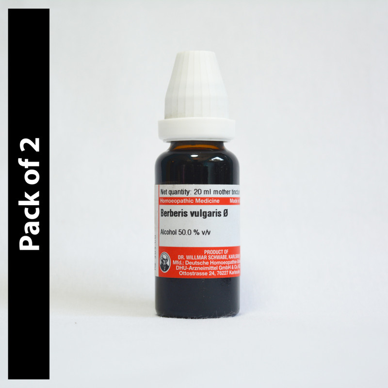 Dr.Willmar Schwabe Germany Berberis Vulgaris Q Q Mother Tincture(2 x 20 ml)