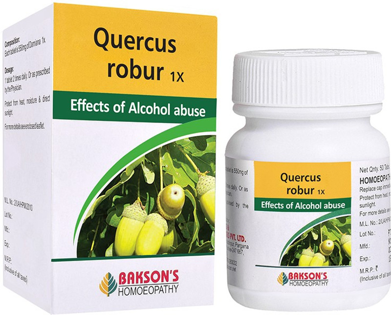 Bakson's Homoeopathy Quercus Robur 1X Tablets(50 Units)