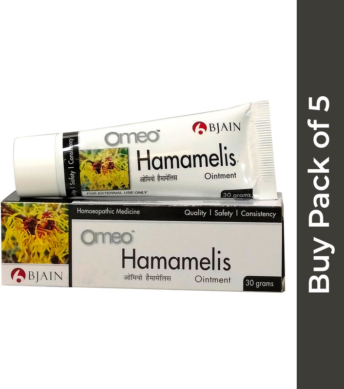 Bjain Omeo Hemamalis Ointment, 2X30GM | Homeopathic Piles, Swelling & Anal Discomfort Ointment(2 x 30 g)