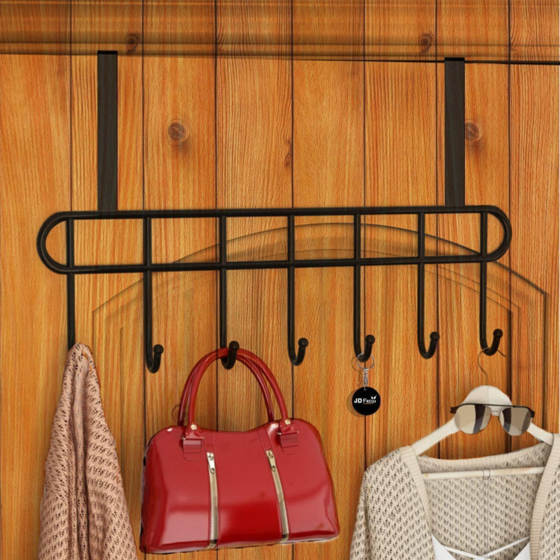 Shiv Heavy Duty Metal Over Door Hanger for Cloths Hook Rail 7(Pack of 1)