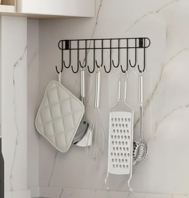 M Y Cloth Hanger for Wall with 11 Hook 1 Hook 1(Pack of 1)