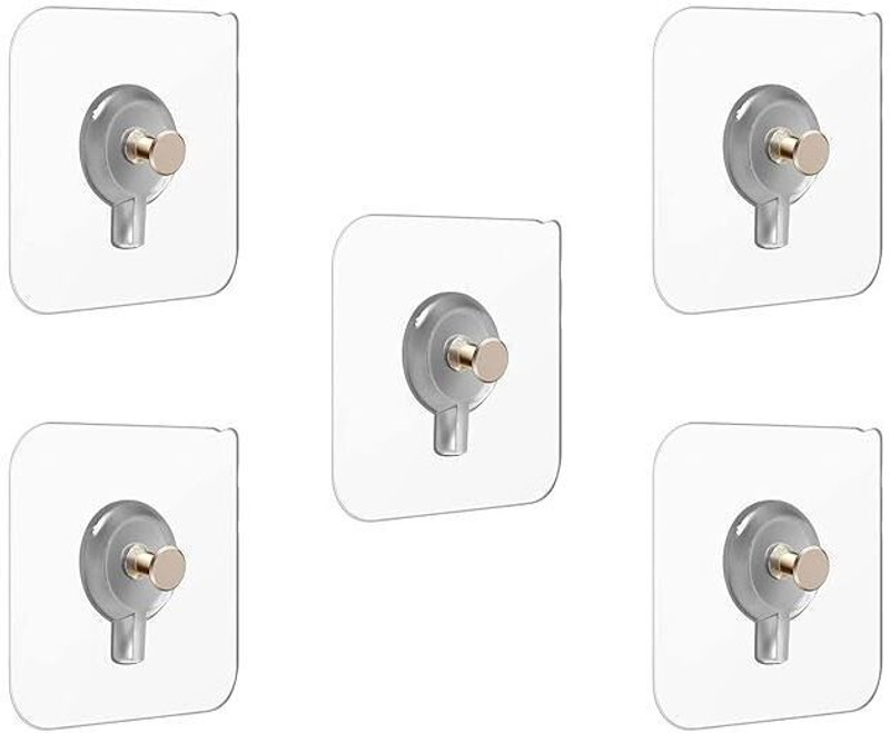 Fourfox Self Adhesive No Drill Wall Nail Photo Hook for hanging Photo Frame Hook 6(Pack of 6)