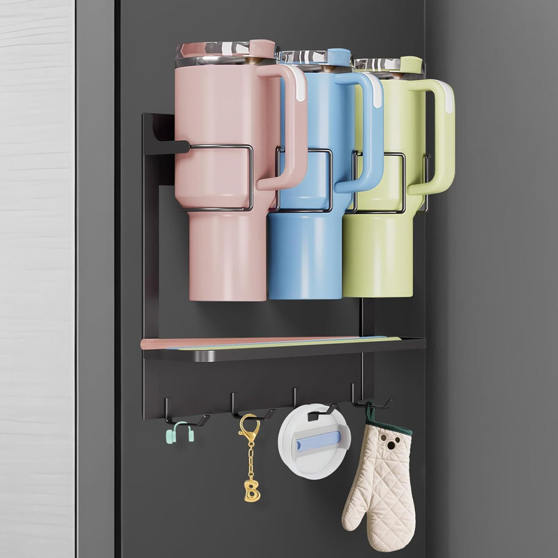HOUSE OF QUIRK Plastic Bottle Rack(Steel, 6 Bottles)