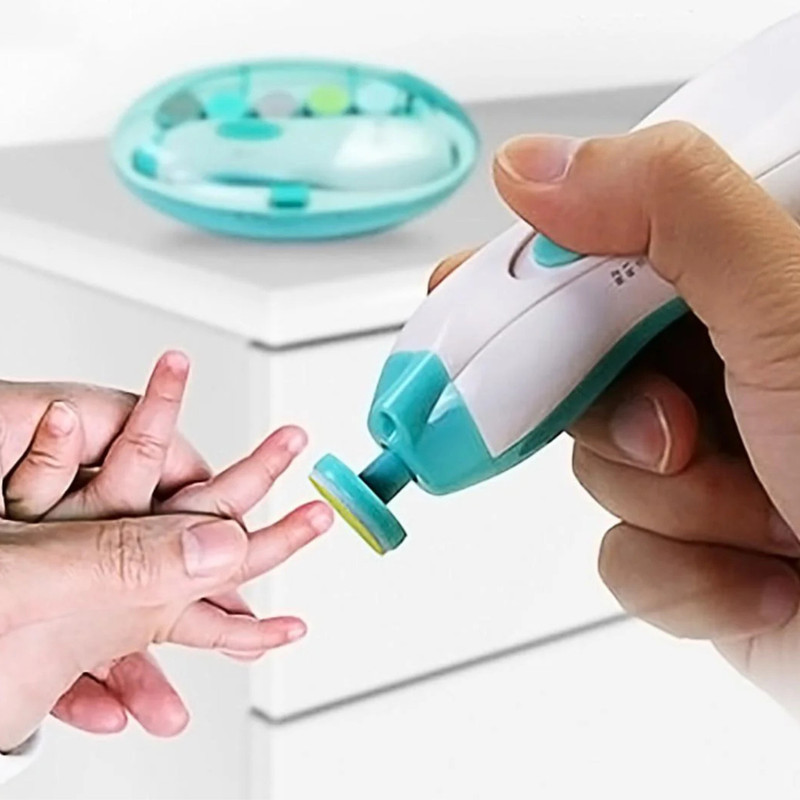 hmoumita New Baby Nail File Electric | Safe Baby Nail Trimmer with Gentle Filing Heads