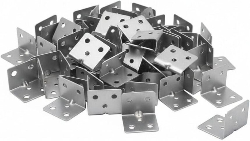 ADISON Right angle connector rectangle l patti 1 inch pack of 50 pcs mild steel Hose Brackets